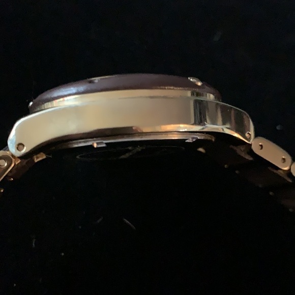 Michael Kors watch goldtone and leather band - Picture 6 of 7